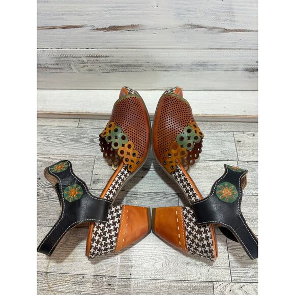 L'Artiste Spring Step Jive Multi Color Sz. 6.5 (Euro 37) Shoes Sandals - Picture 3 of 10